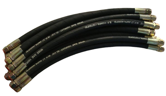 6-25mm 最小曲がり半径 NBR 高圧液圧ホース クリップまたは再利用可能なフィッティングとNBRカバー
