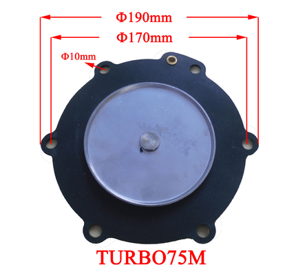 電磁石脈拍弁のダイヤフラムの注文のサイズ モデルTURBO-DB16 75M 1.5インチ